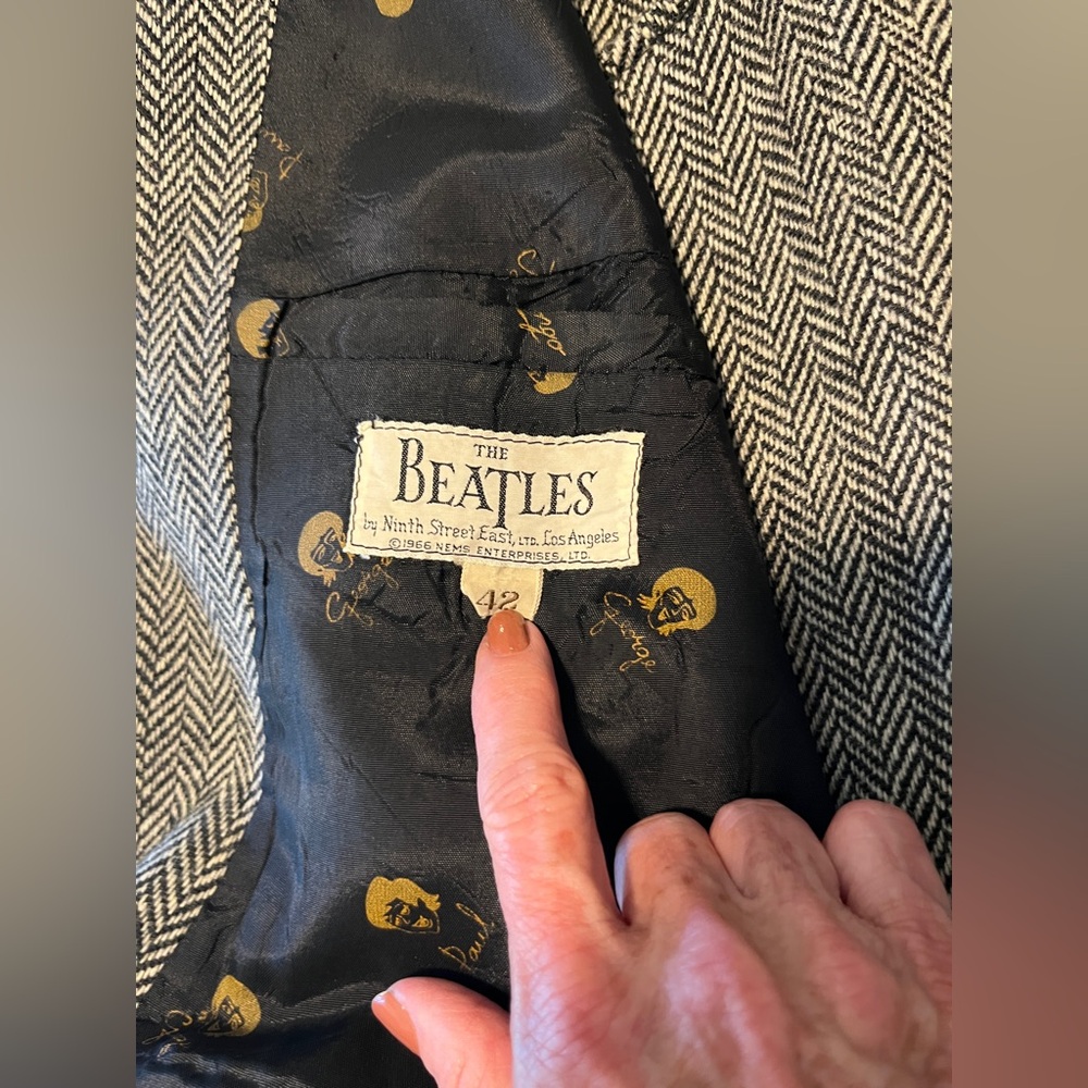 RARE! VIntage 1966 The Beatles Tweed Suit Coat & Pants